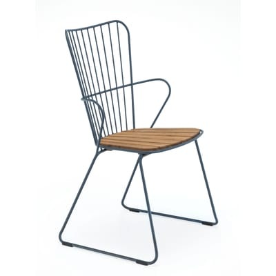 Houe - Gartenstuhl PAON - graublau - Holz - 54cm