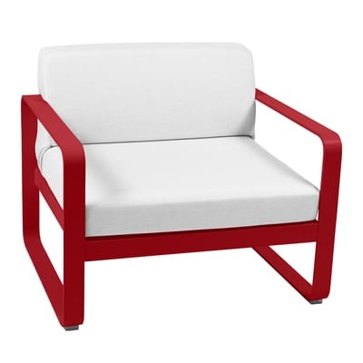 Bellevie Gepolsterter Sessel - Fermob rot en metall/textil