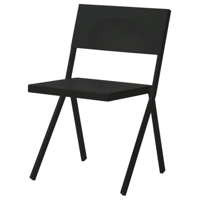 Mia Stapelbarer Stuhl - Emu schwarz en metall