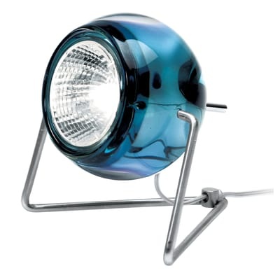 Beluga Tischleuchte Glas-Ausführung - Fabbian blau en metall/glas