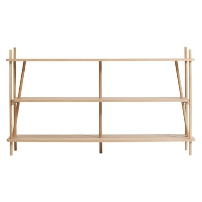 Bücherregal Simone holz natur / L 152 cm x H 92 cm - Hartô holz natur en holz