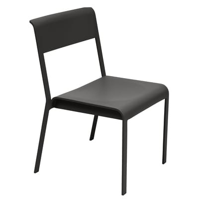 Bellevie Stapelbarer Stuhl / Metall - Fermob schwarz en metall