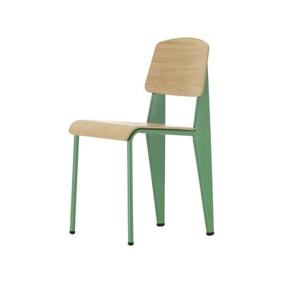 Standard Stuhl / Jean Prouvé, 1934 - Metall & Holz - Vitra grün en holz