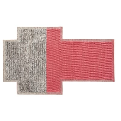 Mangas Space Plait Teppich / 250 x 160 cm - Gan rosa en textil