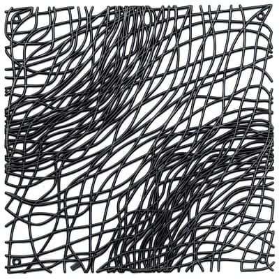 Koziol Raumteiler Silk Schwarz, Material