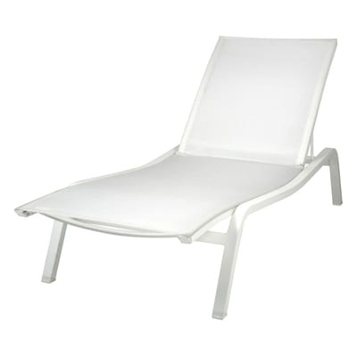 Alizé XS Liege B 72 cm / 2 Positionen - Fermob weiß en metall/textil