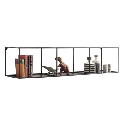 Slim Irony Regal / L 124 cm - Zeus schwarz en metall