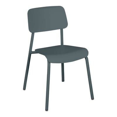 Studie Stapelbarer Stuhl / Aluminium - Fermob grau en metall