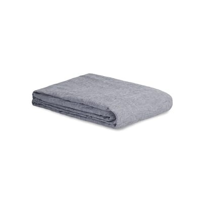 Bettbezug 140 x 200 cm / 140 x 200 cm - Leinen gewaschen - Au Printemps Paris grau en textil