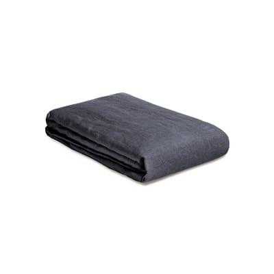 Bettbezug 140 x 200 cm / 140 x 200 cm - Leinen gewaschen - Au Printemps Paris grau en textil