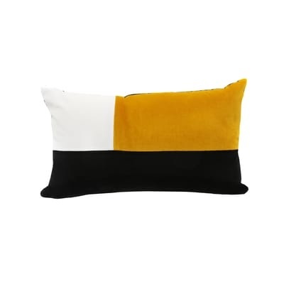 Echec et Mat Kissen / Velours - 30 x 50 cm - Maison Sarah Lavoine gelb en textil