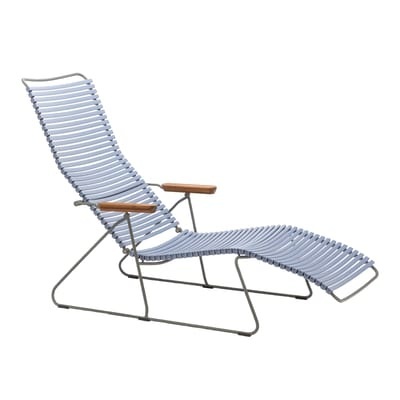 Houe - Gartenliege CLICK - graublau - Kunststoff - 64cm