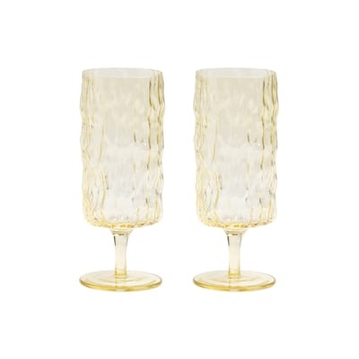 Trunk Sektgläser / 2er-Set - & klevering gelb en glas