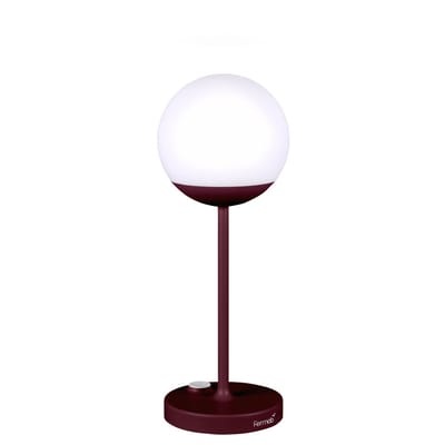 Kabellose, wiederaufladbare Außenlampe Mooon! LED metall plastikmaterial rot / H 41 cm - USB - Fermob en