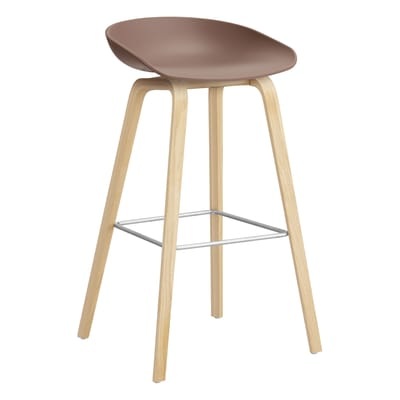 Barhocker About a stool AAS 32 HIGH plastikmaterial rot / H 75 cm - Recycelt - Hay rot en plastikmaterial