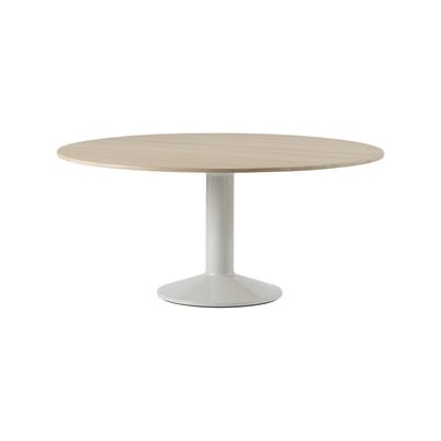 Runder Tisch Midst grau holz natur / Ø 160 cm - Eiche - Muuto holz natur en holz