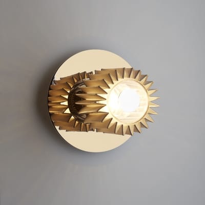 Wandleuchte In the sun Small gold metall / Deckenleuchte - Ø 19 cm - DCW éditions metall en metall