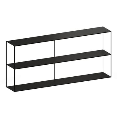 Slim Irony Regal / Konsole - L 180 x H 64 cm - Zeus schwarz en metall