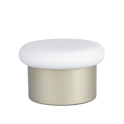 Colonna Tischleuchte / Glas & Stahl Ø 25 x H 15 cm - ENOstudio weiß/gold/metall en metall/glas