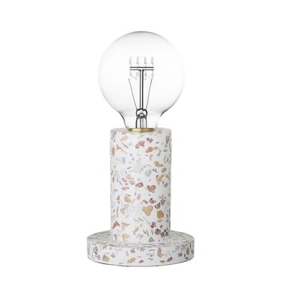 Bloomingville - Tischlampe - Weiss und Multicolor