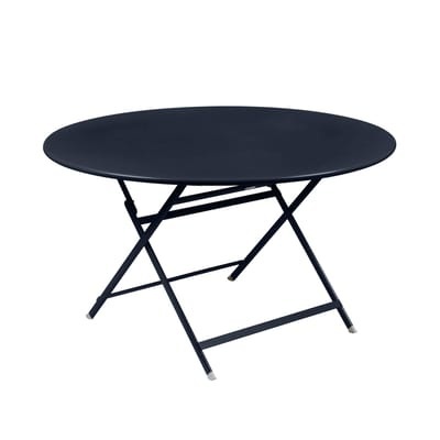 Caractère Klapptisch / Ø 128 cm / 7 Personen - Fermob blau en metall