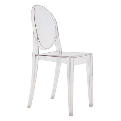 Victoria Ghost Stapelbarer Stuhl - Kartell transparent en plastikmaterial