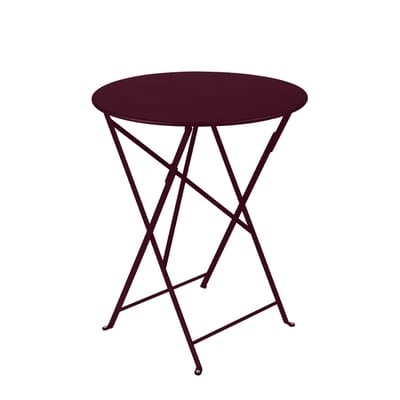 Bistro Klapptisch / Ø 60 cm - Stahl / 2 Personen - Fermob rot en metall
