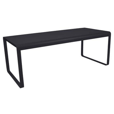 Bellevie rechteckiger Tisch / L 196 cm - für 8 bis 10 Personen - Fermob grau en metall