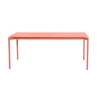 Fromme rechteckiger Tisch / Aluminium - 180 x 90 cm - Petite Friture rosa/orange en metall