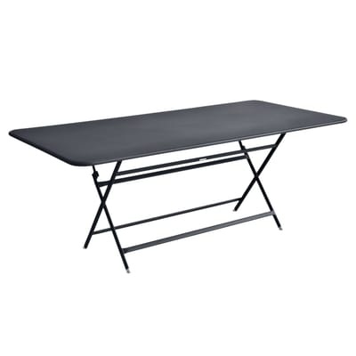 Caractère Klapptisch / 90 x 190 cm - für 8-10 Personen - Fermob schwarz en metall