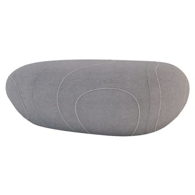 Sitzkissen Monica Livingstones textil grau Wolle / für den Inneneinsatz - 105 x 78 cm - Smarin grau en textil