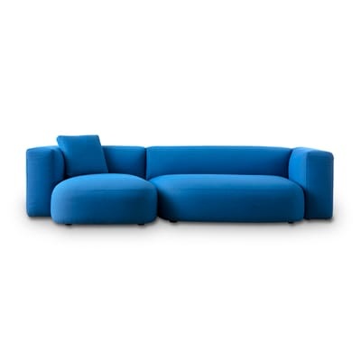 Litos Sofa / L 313 cm - Stoff - Cappellini blau en textil