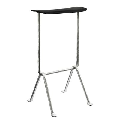 Officina Barhocker / Polypropylen - H 75 cm - Magis schwarz/metall en metall/plastikmaterial