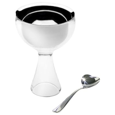 Alessi Big Love Eisbecher mit Löffel eisgrau