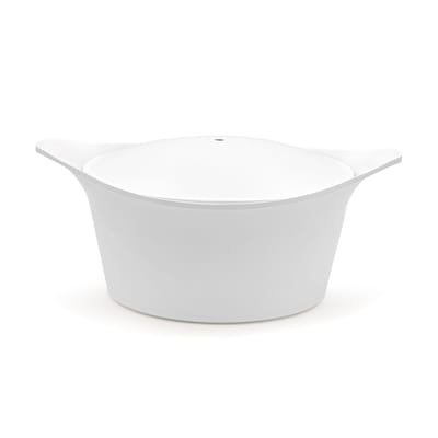 Ma jolie cocotte Kochtopf / 4,5 L - Für alle Herdarten geeignet, einschließlich Induktion - Cookut weiß en metall