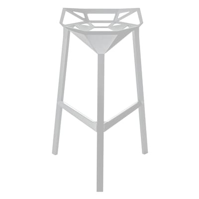 Barhocker Stool One metall weiß H 77 cm - Magis weiß en metall