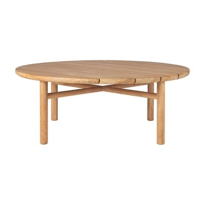 Quatro Outdoor Couchtisch / Ø 95 x H 35 cm - Teakholz - Ethnicraft holz natur en holz