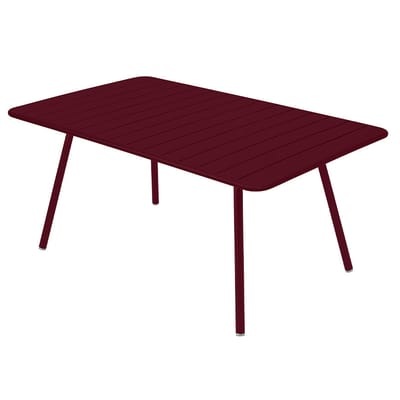 Luxembourg rechteckiger Tisch / 6 à 8 personnes - 165 x 100 cm - Fermob rot en metall