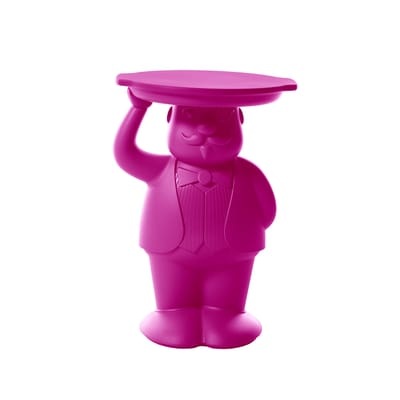 Ambrogio Beistelltisch / 42,5 x 38,5 x H 60,5 cm - Polyethylen - Slide rosa en plastikmaterial