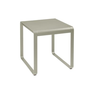 Bellevie rechteckiger Tisch / 74 x 80 cm - Metall - Fermob beige en metall