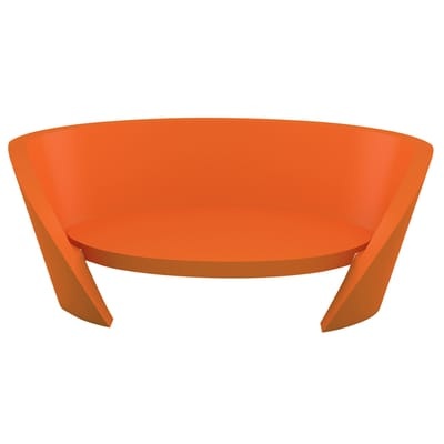 Gartensofa 3-Sitzer Rap plastikmaterial orange - Slide orange en plastikmaterial