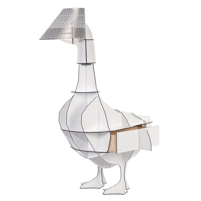 Nachttisch Junon plastikmaterial weiß / Nachttisch(lampe) - Ibride weiß en plastikmaterial
