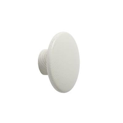 The Dots Wood Wandhaken / XSmall - Ø 6,5 cm - Muuto weiß en holz