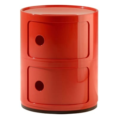 Kartell-Componibili Aufbewahrung 2-Fach, Rot