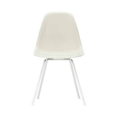 DSX - Eames Plastic Side Chair Stuhl / (1950) - Beine weiß - Vitra grau en plastikmaterial