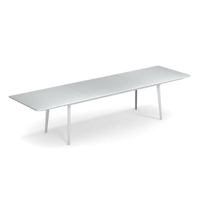 Plus4 Ausziehtisch / Stahl - 220 bis 330 cm - Emu weiß en metall