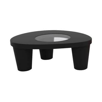 Low Lita Couchtisch - Slide schwarz en glas/plastikmaterial