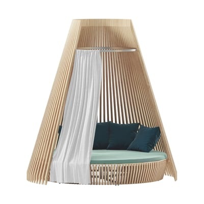 Kissen / Für das runde Sofa Hut - Ø 270 cm - Ethimo grün en textil