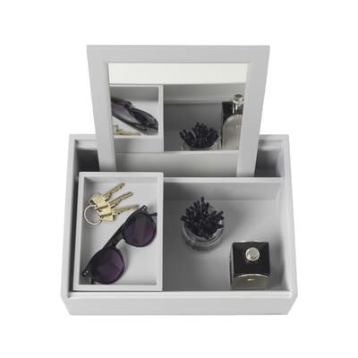 Balsabox Personal MINI Make-up Box / Frisiertischchen - 33 x 25 cm - Nomess grau en holz