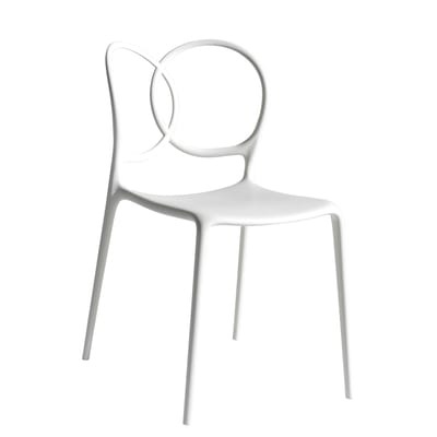Sissi Outdoor Stapelbarer Stuhl - Driade weiß en plastikmaterial